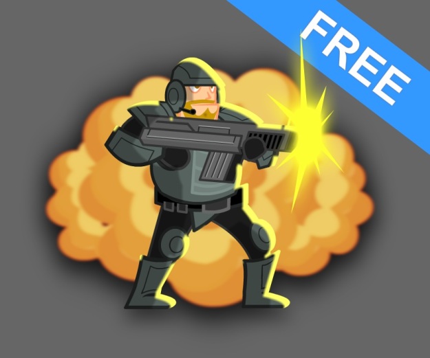 Royalty Free Game Art Military Character